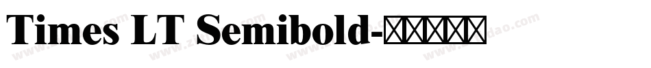 Times LT Semibold字体转换